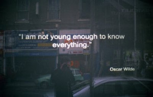 knowledge, oscar wilde, quotes, young, youth