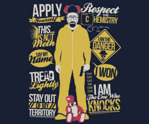 Breaking Bad Heisenberg Quotes T-Shirt