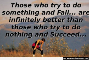 Quote about trying and failing
