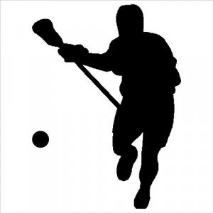 Lacrosse Player vinyl lettering home wall decal decor art quote