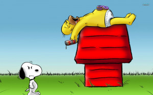 Snoopy peanuts desktop wallpaper