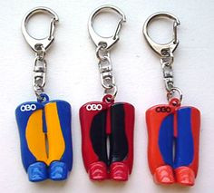 Cute OBO keychain for field hockey goalies! More