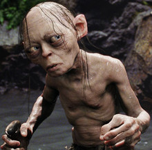 Gollum in Peter Jackson 's live-action version of The Lord of the ...