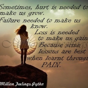 Some pain serves us well!