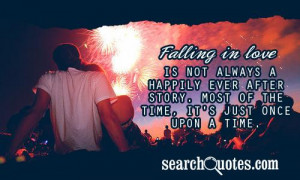 Falling in love is not always a happily ever after story. Most of the ...