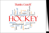 Thanks Hockey Coach from Group card - Product #1201452