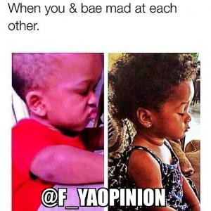 you bae mad at each other 130766 add comment hide comments memes bae ...