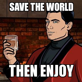 Sterling Archer Drinking Archer drink be a spy sterling