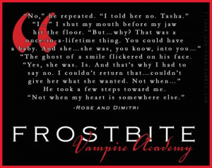 love-you-roza: - Rose and Dimitri – Frostbite, Vampire Academy