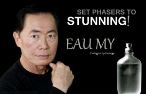 Funny George Takei Cologne Advert Joke Photo Picture