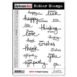 Rubber Stamp Set - Simple Sayings