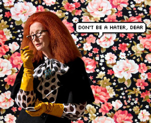 ... background coven myrtle snow don't be a hater dear text speech bubble
