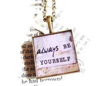 Inspirational quote jewellery, moti vational necklace, always be ...