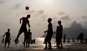 Night Soccer Ipanema Beach