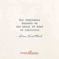 ... depends on the habit of mind