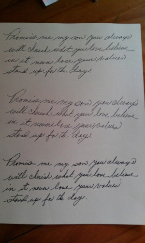 My dad's handwriting, volbeat lyrics, want it around my thigh w/ the ...