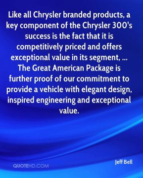 Like all Chrysler branded products, a key component of the Chrysler ...