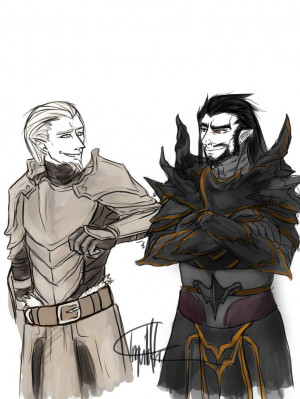 We were brothers once, Alduin and I by PanzerTheTank