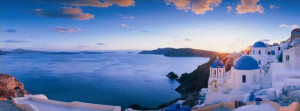 Santorini Greece Cover Photo - Facebook timeline cover