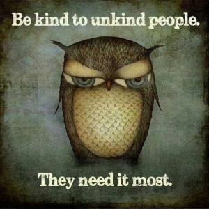 Love the owl and the quote...