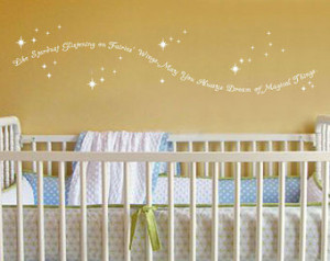 ... Quote Decor Lettering - Baby Girl Boy Nursery Room Wall Art 11H x 48W