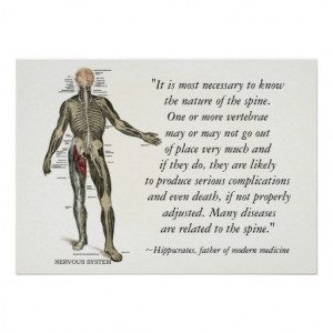 Chiropractic Health Quotes & Sayings Poster