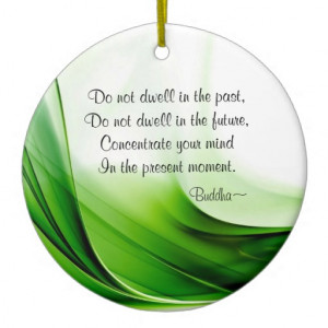 Wise Buddha Quotes Abstract Christmas Ornament