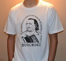 ... Bukowski HANK Shirt M/L/ XL (Rare Book Women Signed Quote Women