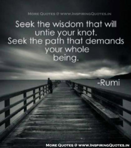 Rumi Wisdom Quotes with Picture – Inspirational Wise Thought Images ...