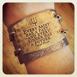Oscar Wilde quote bracelet