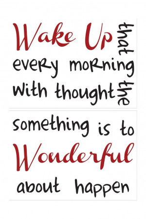 Wake Up Wall Quote