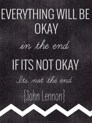its not the end quote