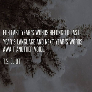 Eliot quote #newvoices