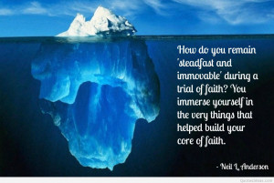 Amazing Faith God quote with inspiring image