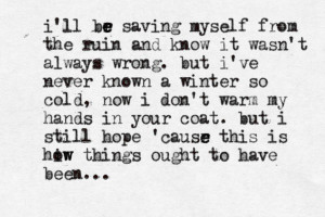 Know You Care- Ellie GouldingSubmitted by: http://skavi.tumblr.com/