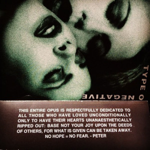 ... negative # bloody kisses # peter steele # quotes # instagram 52 notes