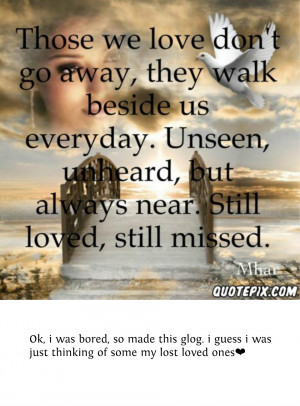 Remembering Lost Loved Ones Quotes