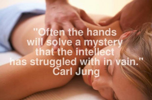 The healing power of touch...