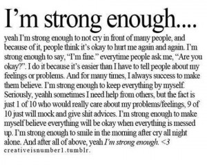 am strong enough