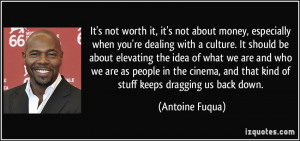 It's not worth it, it's not about money, especially when you're ...