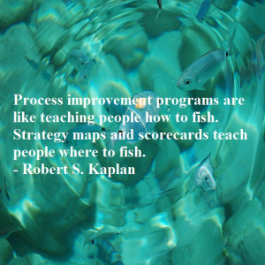 Process improvement programs are like teaching people how to fish ...