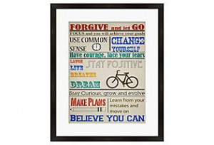 Forgive and Let Go Framed Print