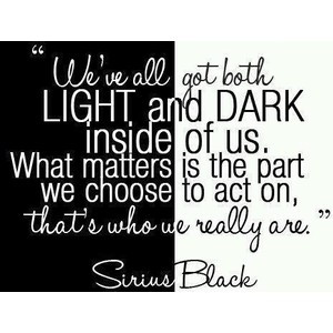 harry potter, sayings, quotes, famous, light, dark