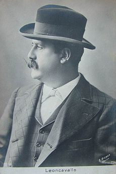 Ruggero Leoncavallo, Postcard (1910)