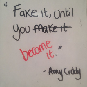 watched Amy Cuddy's video on TED today. Highly recommended.
