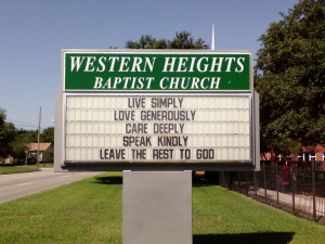 Church Signs :: Church Signs Live Simply