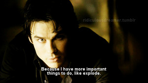 damon, quote, text, the vampire diaries