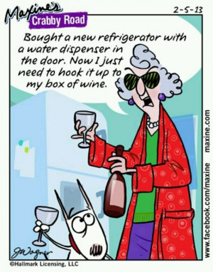 Maxine's new fridge...
