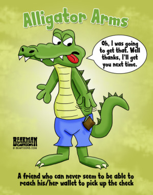 the phrase alligator arms or dinosaur arms is one my friends and i ...