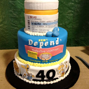 40th birthday cakes for men funny